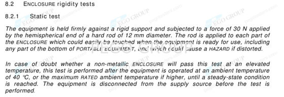 IEC61010-1 Clause 8.2.1 Finger Probes 12mm Hemispherical Test Rod