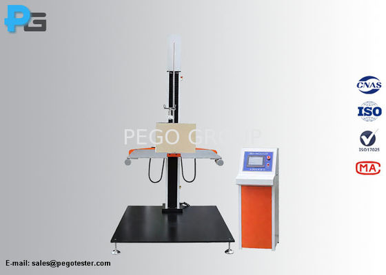 ASTM D5276 IEC 60068-2-27 CNAS 29999 মেনে কন্টেইনারের জন্য ডাবল-আর্ম ফ্রি ফল ড্রপ টেস্টিং সরঞ্জাম